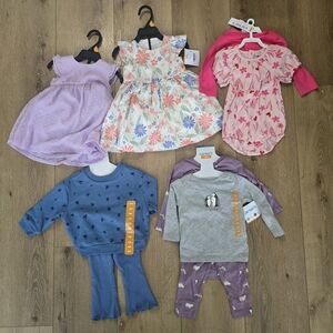 NWT Matching Sets Girls 12 Months Bundle Lot Summer Fall